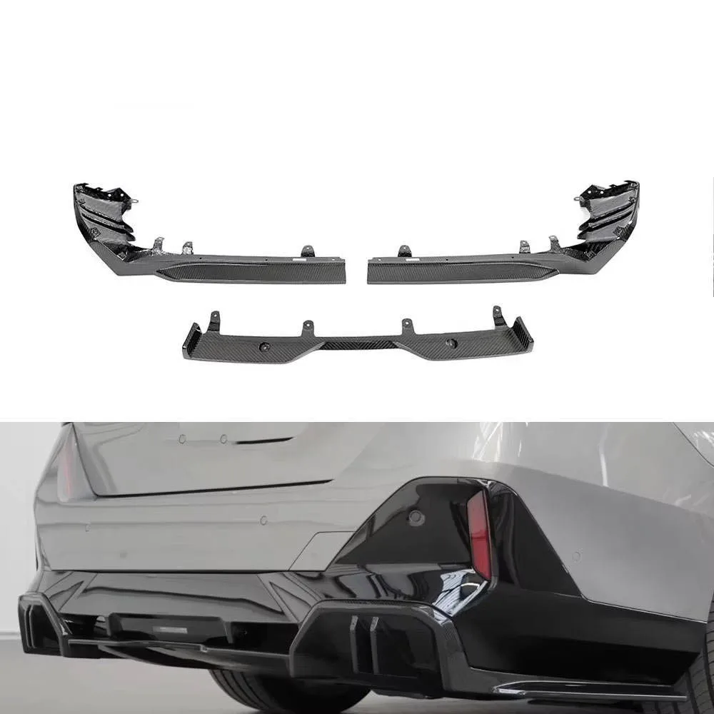 

For 2024 3-Section BMW 5 Series I5 G60 M Sport X Drive Electric Prepreg Carbon I5 M60 Rear Bumper Diffuser Body Kit