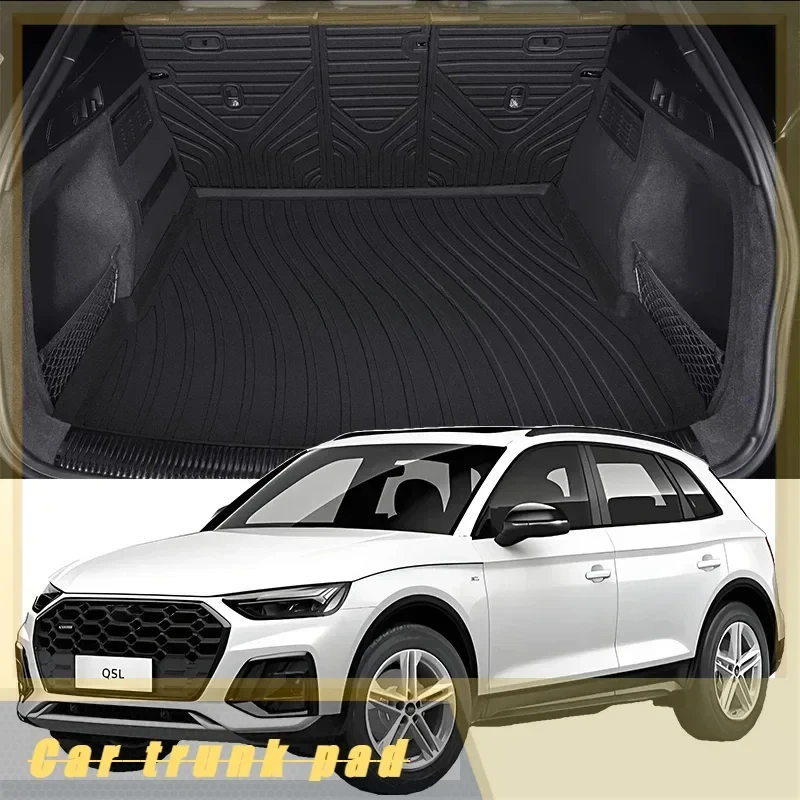 Car Auto Rear Boot Cargo Liner Tray Trunk Mat Carpet for Audi Q5 2010-2024 Cushion Pad Carpet Pad Anti-dirty Anti-water TPE