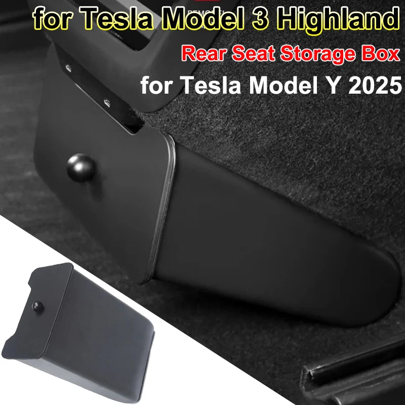 Органайзер для хранения на заднем сиденье Tesla Model 3 Highland 2024, мусорный бак Tesla Model Y 2025 под заднем воздуховыпускным отверстием, мусорное ведро