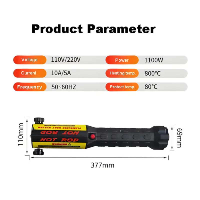 Small Handheld High Frequency Induction Heater for Nut Removal Metal Gear Quenching Rapid Heating Tool