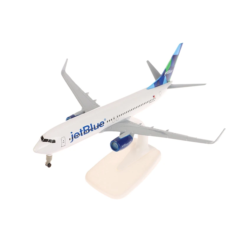 20 cm stop metalu USA Air JET BLUE JetBlue Airlines Boeing 737 B737 Samolot Samolot W Podwozie Airways Diecast Model samolotu