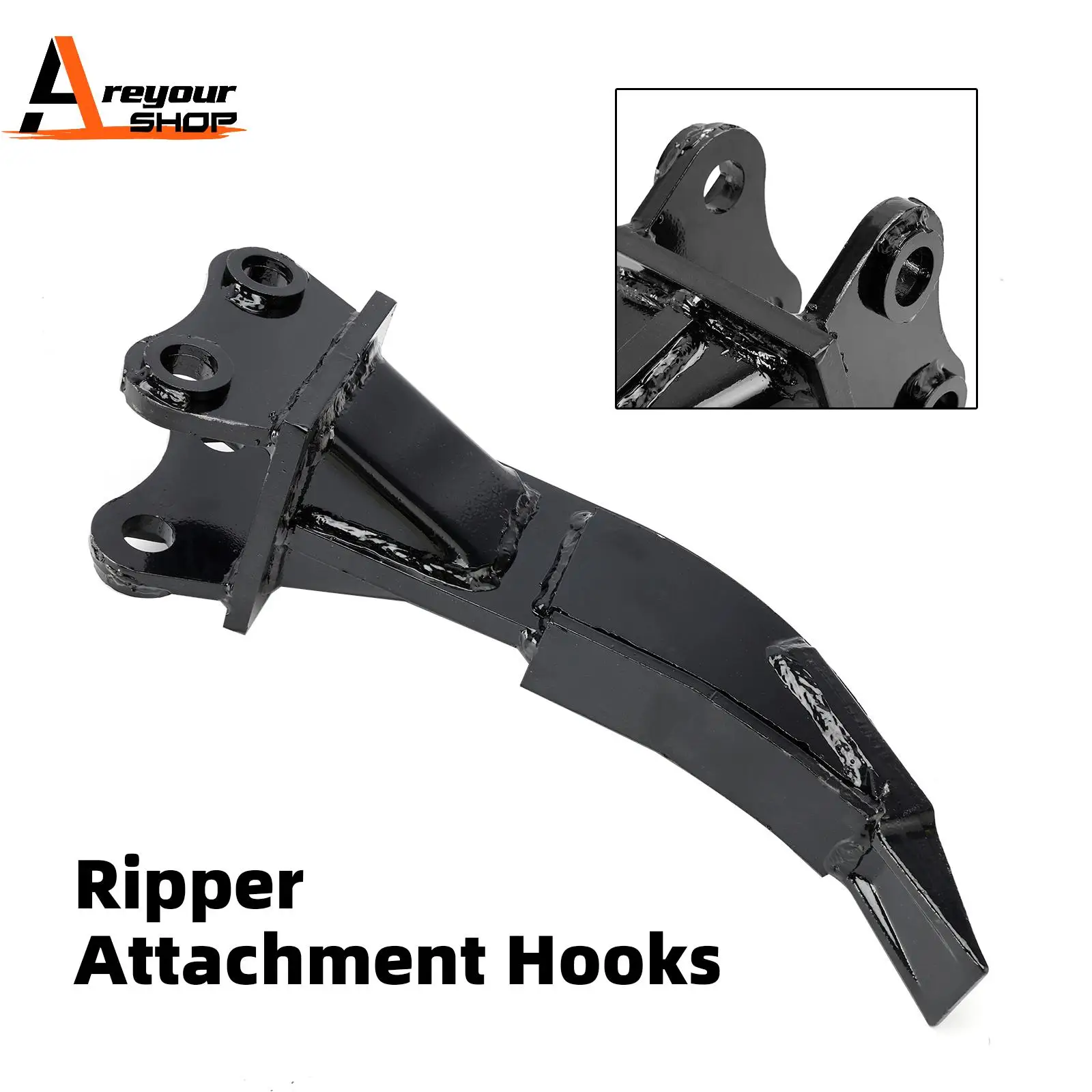 Areyourshop Ripper Attachment Hooks Ripper Teeth for Mini Excavartor Digger