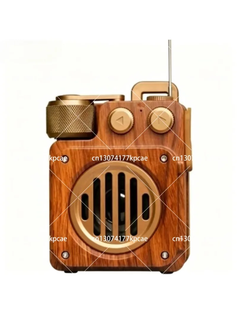 Vintage Wireless Bluetooth Speaker Mini Subwoofer FM Radio Outdoor Portable Desktop Sound for Home