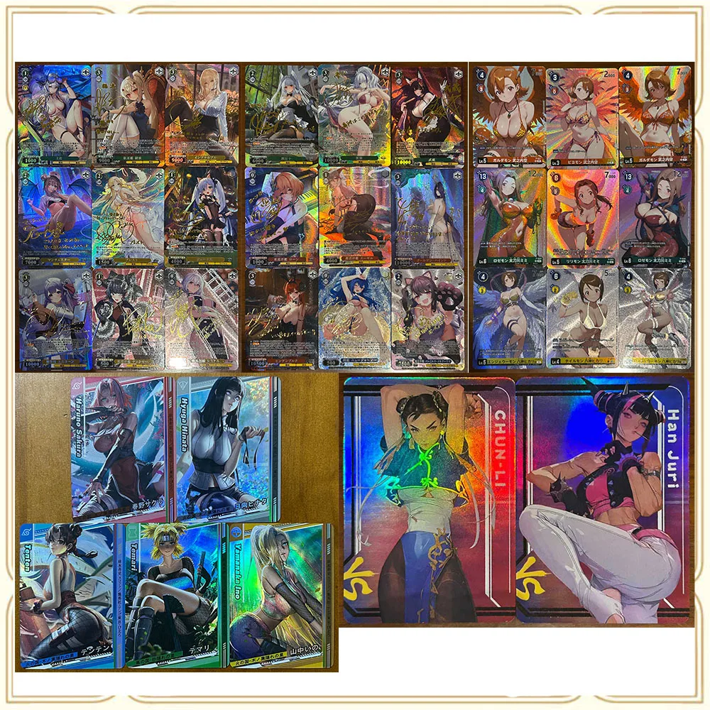 

Аниме История Богини DIY ACG Премиум Вспышка Коллекционная карта Рождественский подарок на день рождения Хьюга Хината Харуно Сакура Токисаки Куруми