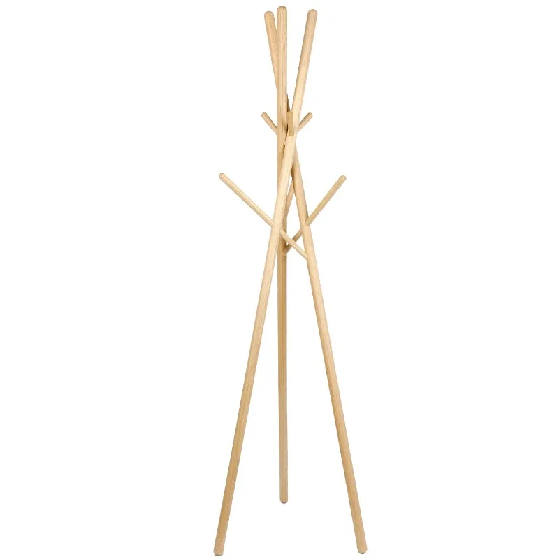 

Nordic corner modern solid wood beech coat rack floor