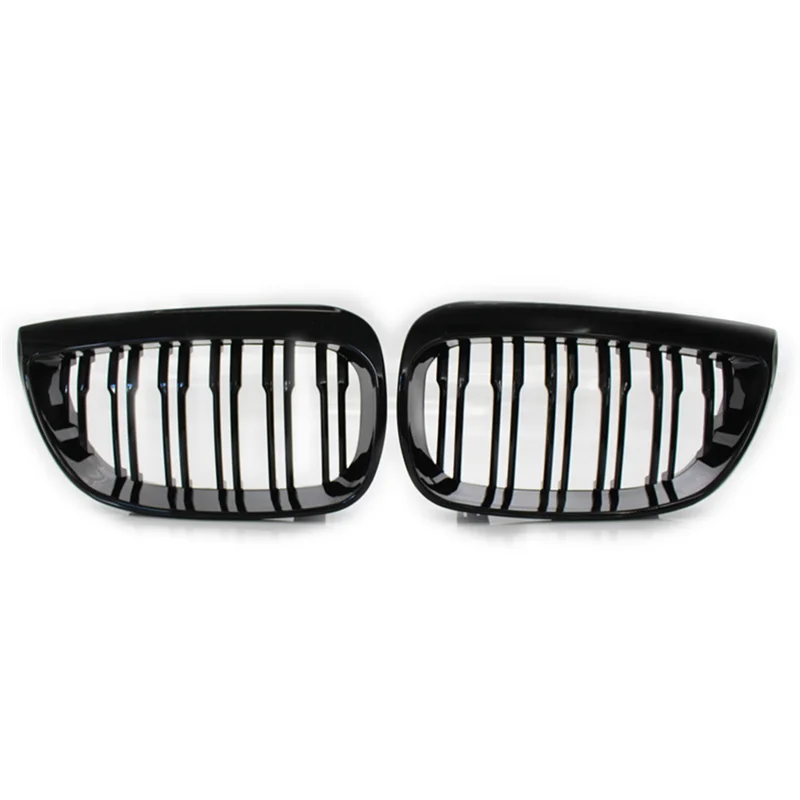 

BAAJ-4X передняя решетка с двойной линией, спортивная решетка, замена для BMW E81 E87 E88 1 серии 2004-2007, блестящий, черный