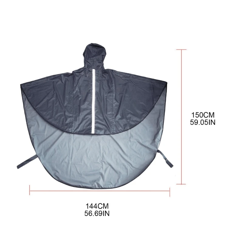 Waterproof Wheelchair for Protection for Shower Rain Wind Snow Universal Sizing Elderly Cape Drawstring Hood Raincoat Un