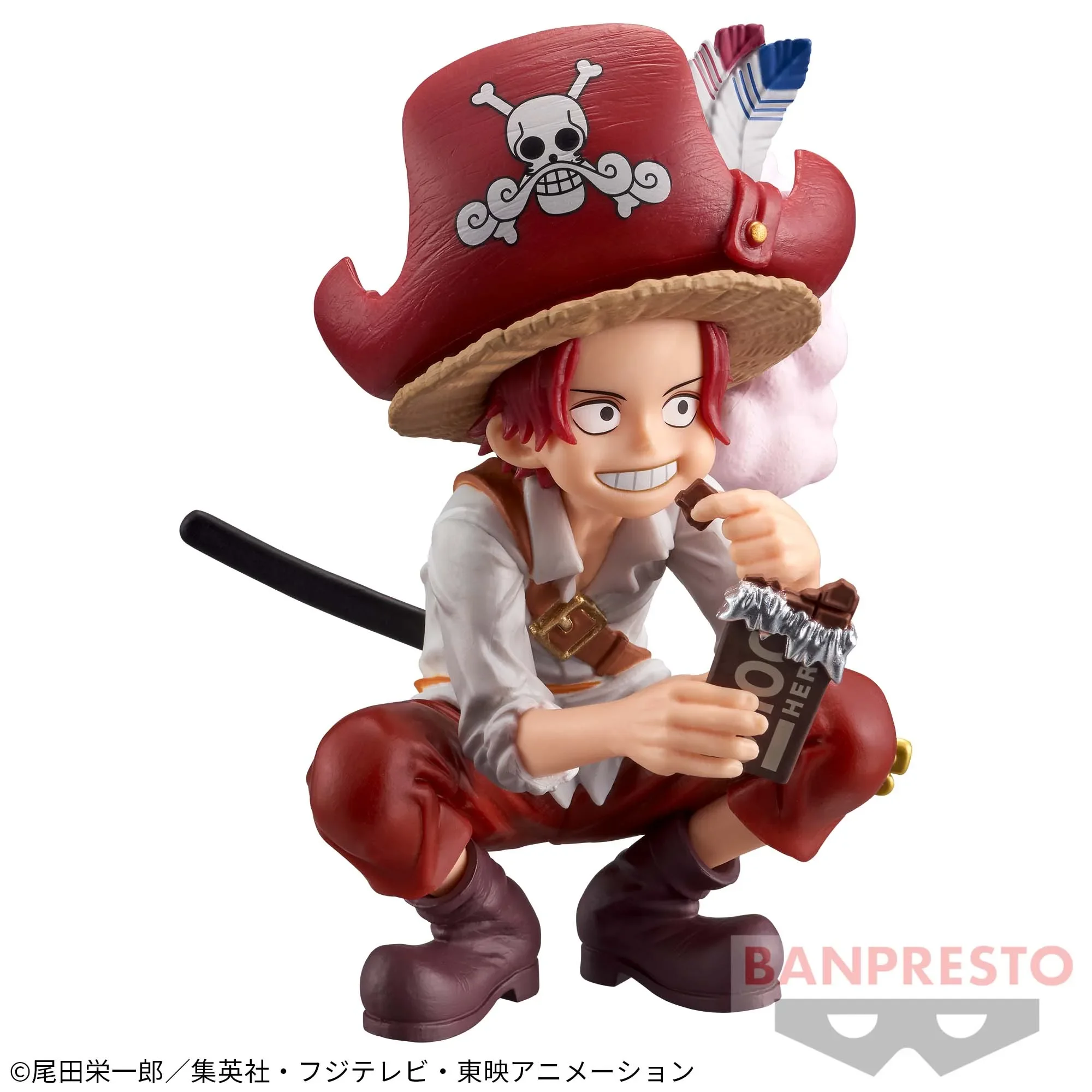 BANDAI Original Banpresto Shanks Buggy DXF One Piece Vol.1-2 The Red Hair Childhood of Shanks PVC Action Figure for Toy Gifts