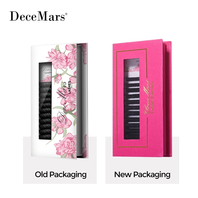 DeceMars 1'S Blossom Camellia Lashes พัดลมต่อขนตาออกดอกอัตโนมัติ