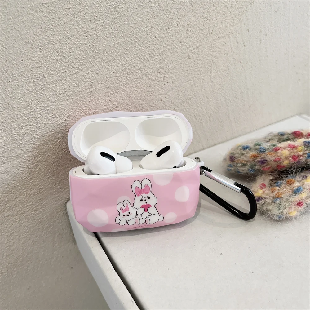 Чехол для наушников AirPods Pro, симпатичный мультяшный чехол для наушников Love Bunny s для AirPods 1 2 3 Pro 2rd, защитный чехол для гарнитуры