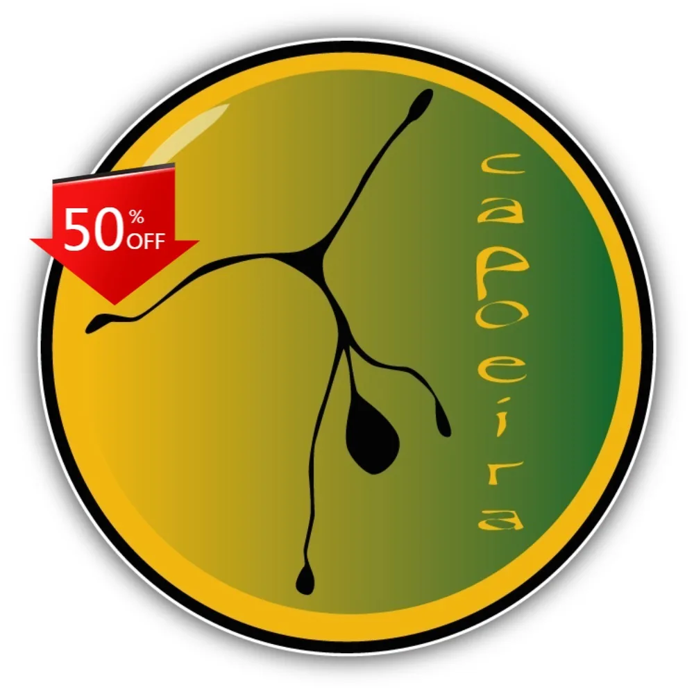 Emblema de Lutador de Capoeira, Adesivo de Vinil Retro para Carro, Laptop, Janela, Para-choque, Impermeável, Engraçado e Estético