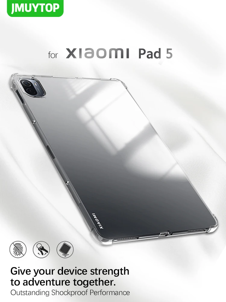 Soft TPU For XiaoMi Pad 5 Pro case clear back cover for MiPad 5 Transparent Case Silicon Back Tablet Cover mi pad5 accessories