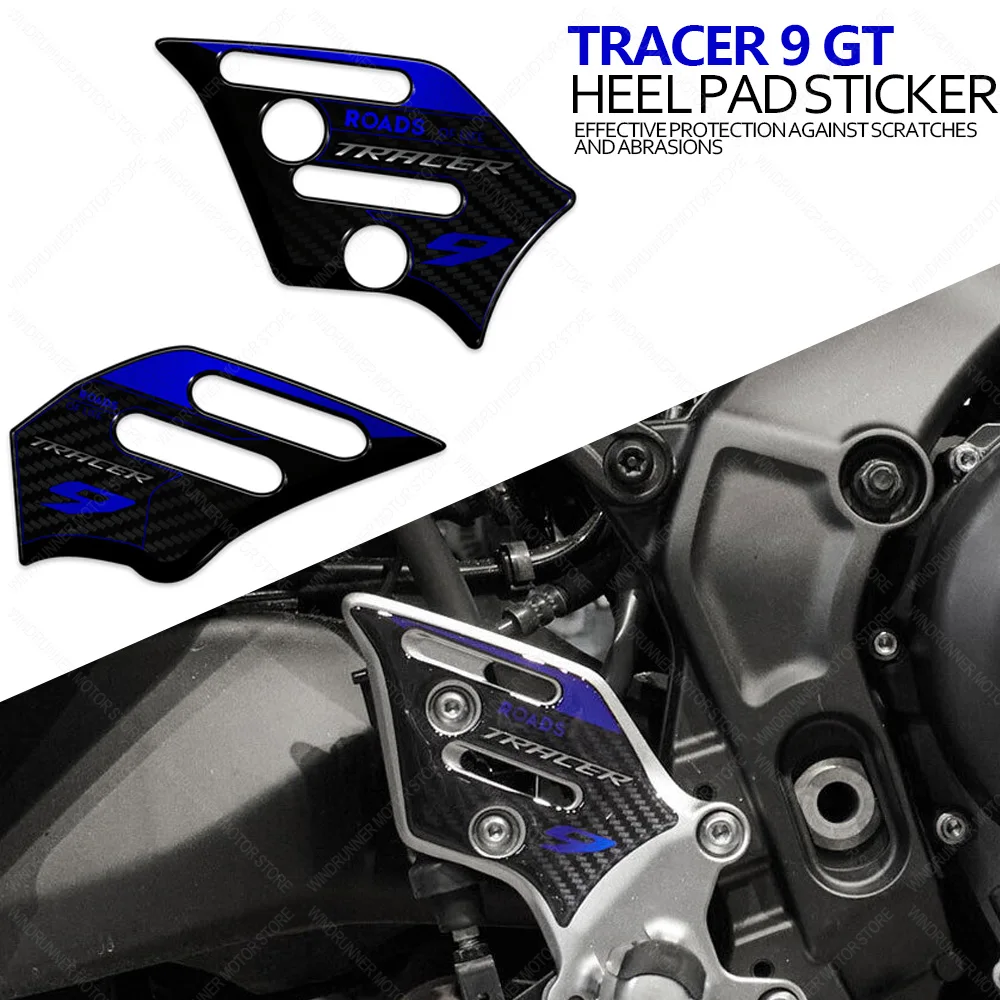 

Motorcycle Accessories Waterproof Protective Heel Pad Sticker 3D Epoxy Resin Protective Sticker For Tracer 9 GT + 2021 2023