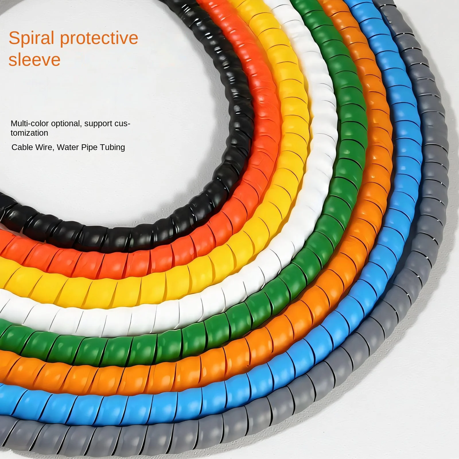 Hot‑sell Spiral Cable & Hose Protector Wear‑Resistant Anti‑Aging Protective Sleeve