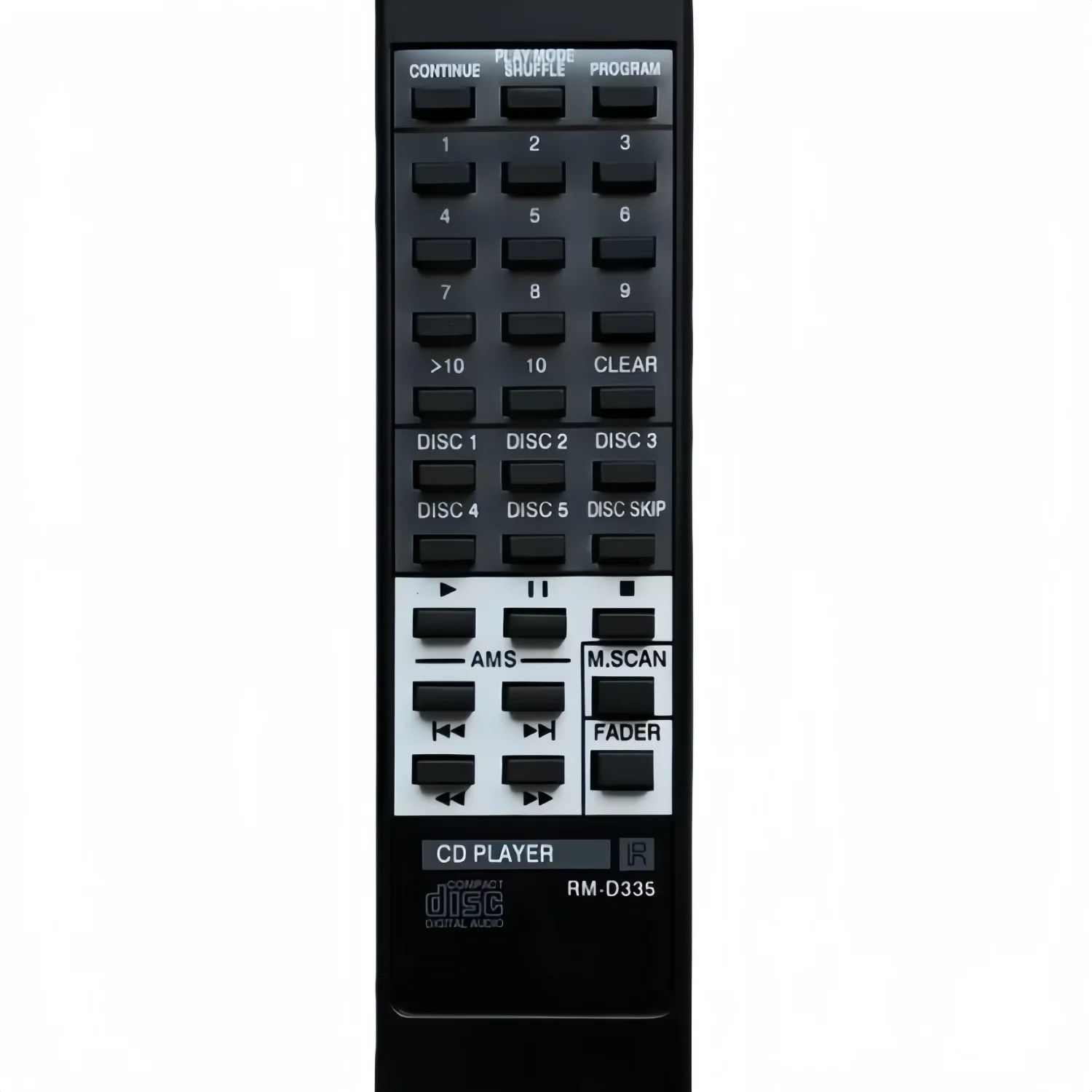 RM-D335 reemplazar para reproductor de CD Sony Control remoto CDP-C335 CDP-C345 CDP-C365 CDP-C260Z CDP-C350Z CDP-C450Z CDP-CE305 CDP-CE405
