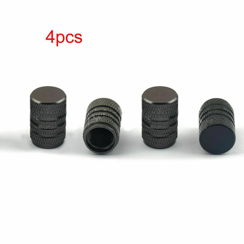 Aluminum Car Tire Valve 4Pcs with 0.7cm Thread Compatibility Provides Secure Fit and Enhances Valve System Longevity