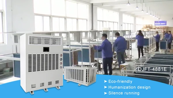 Deumidificatore industriale con sistema diviso da 20 kg/h, temperatura di raffreddamento e riscaldamento, essiccazione dell'aria, per uso in piscina