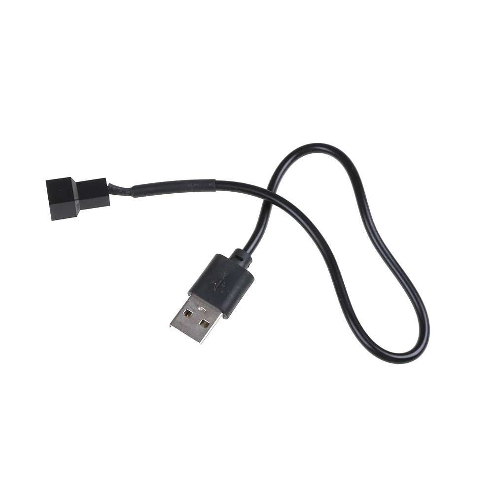 1pc 3pin Or 4pin Fan To Usb Adapter Cables 3/4 Pin Computer Pc Fan Power Cable Connector Adapter 5v 30cm 50cm 100cm Connector