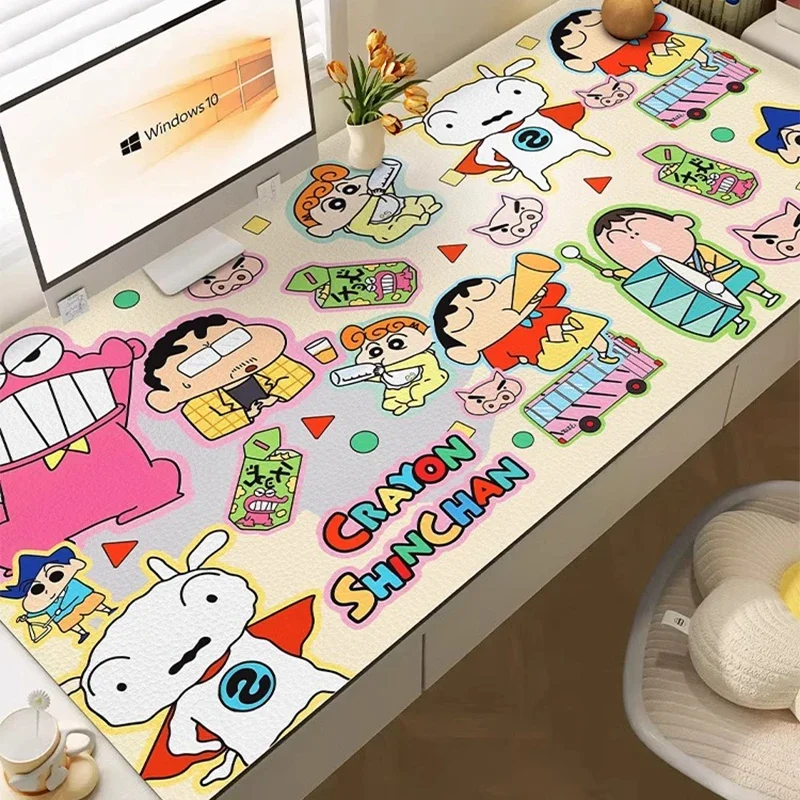 

Cartoon Crayon Shin-chan MousePad Oversized Anime E-Sports Game Keyboard Mouse Pad Kawaii Desk Pad Desktop Decoration