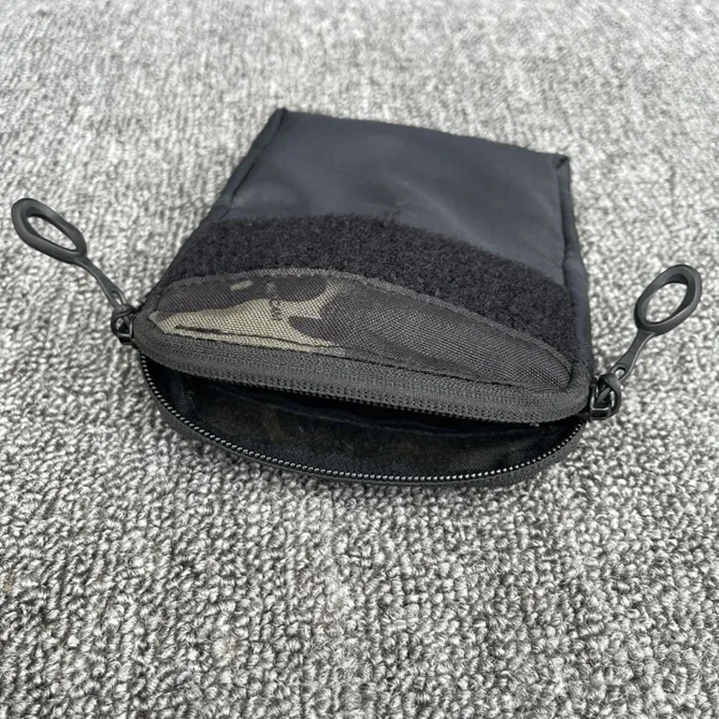 Outdoor Sports Tactical Vest Front Panel Pouch Bag Insert Samll/ Half Pocket Built in Zipper Bag