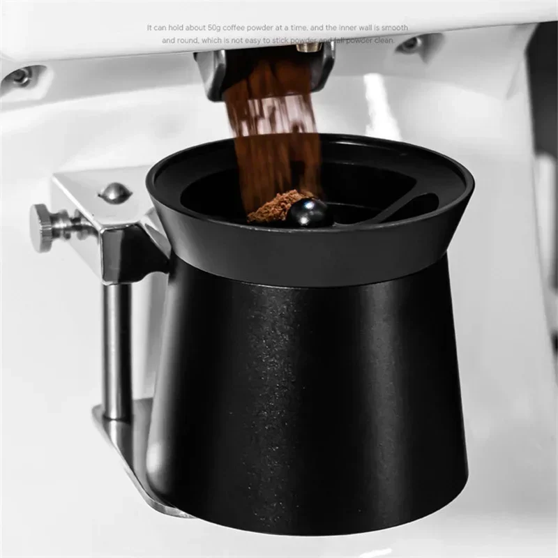 Espresso Blind Shaker 58mm,Aluminum Magnetic Dosing Ring Cup Espresso Barista Powder Picker Brewing Bowl EK43 58mm