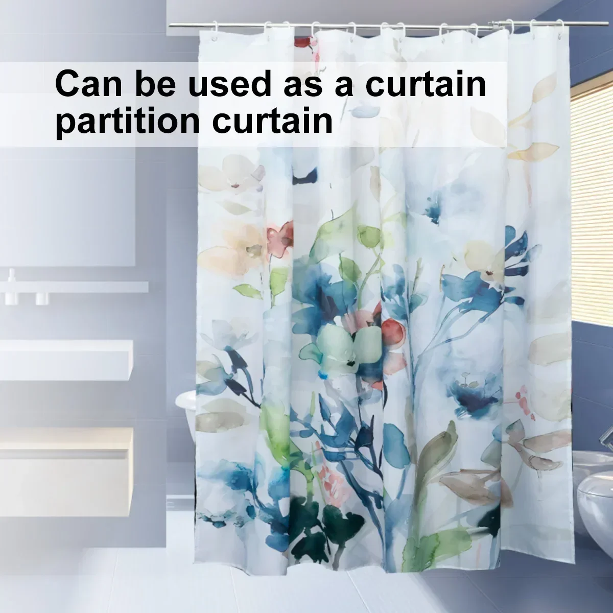 

Plants Shower Curtain Waterproof Shower Curtain Polyester Fabric 3D Printing Bathroom Curtains Bathroom Decor With Hooks