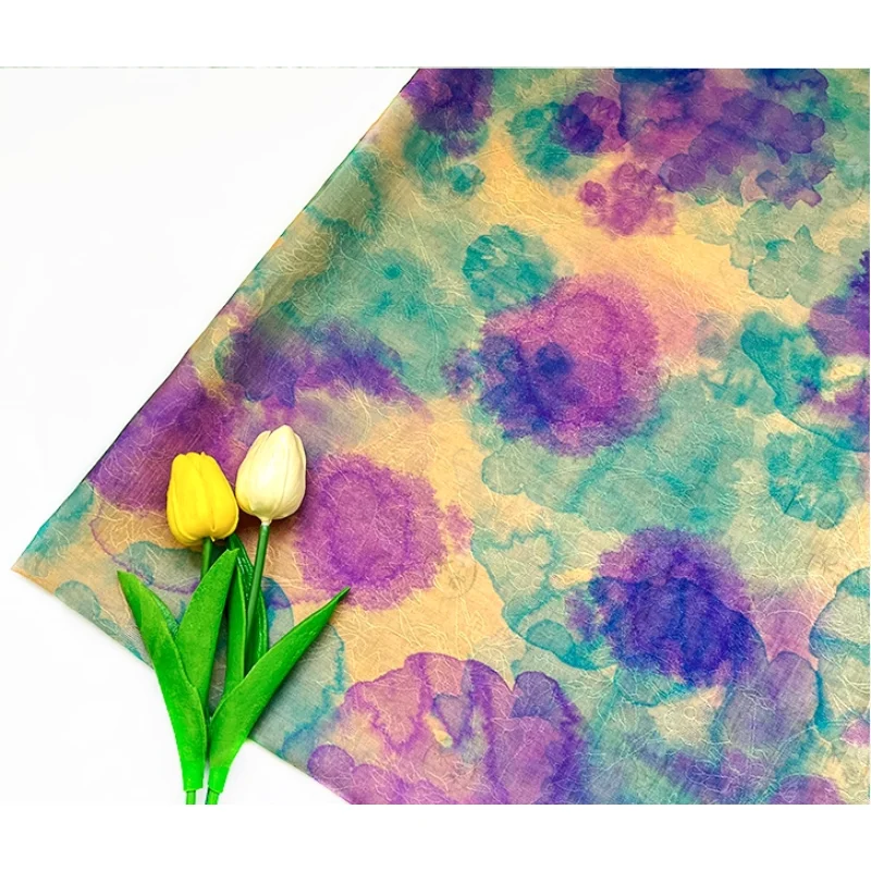 

Tencel jacquard polyester fabric for clothing cheongsam handmade diy fabric