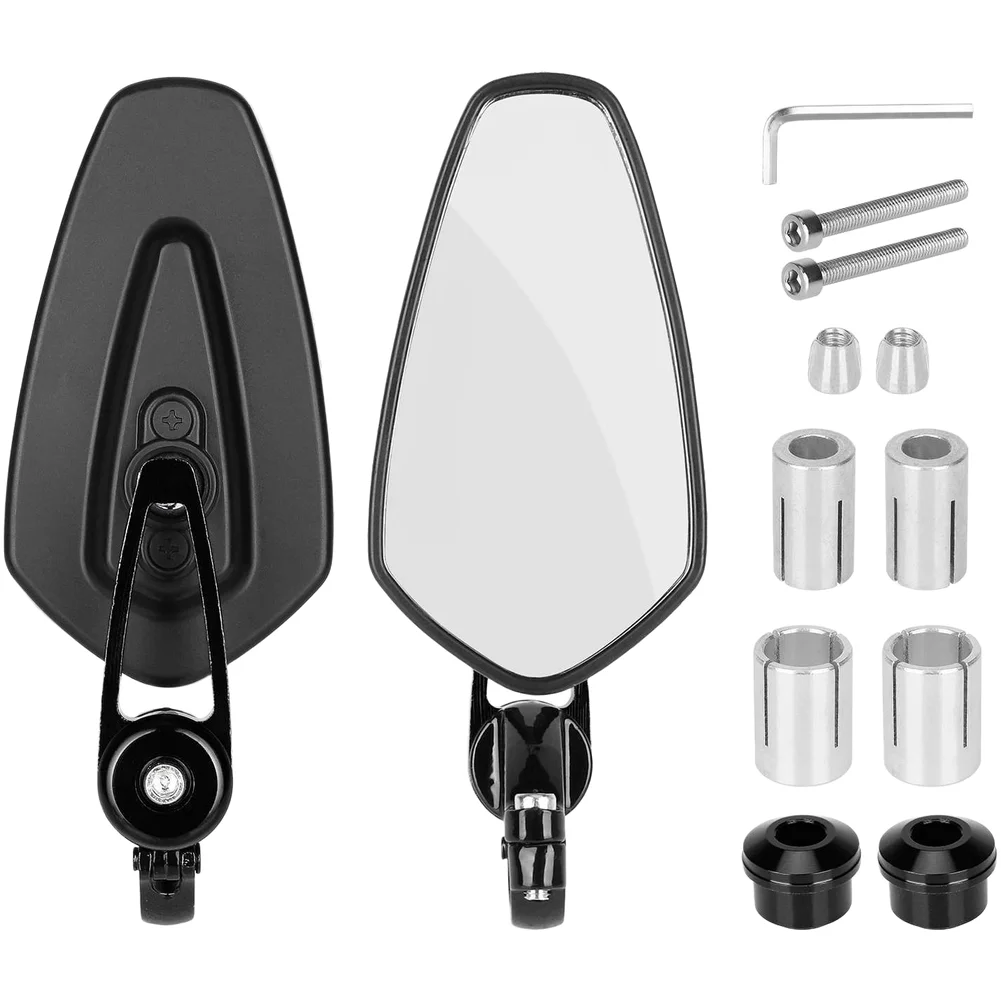 

Electric Scooter Rear View Mirror All Aluminum Retro Handlebar Mirror for Motorcycle with Wide Angle Anti Glare Glass