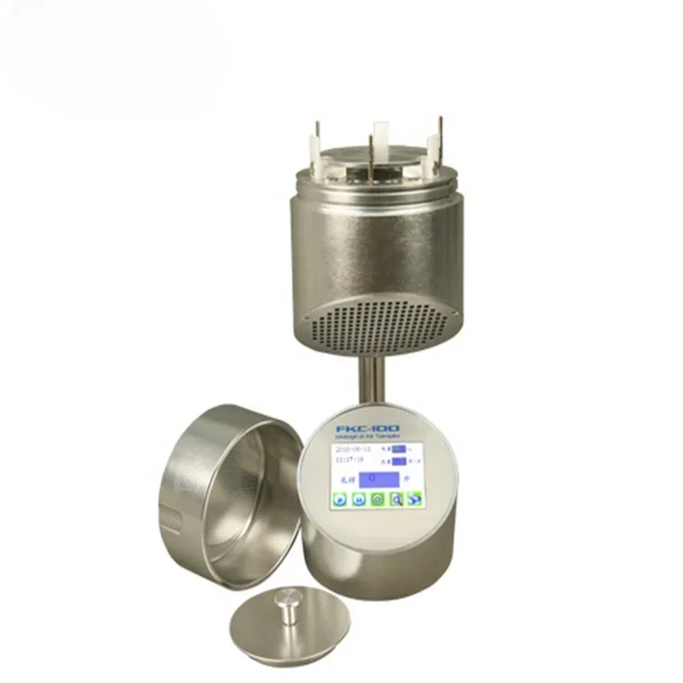 Muestreador de aire de bacterias microbiológicas con pantalla táctil