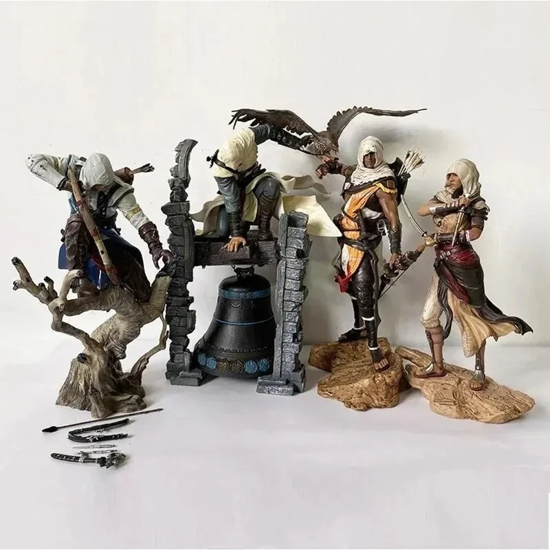 

Anime The Legendary Altair Apple of Eden 4 Types Creed Bayek Aya Action Figure Conner Desktop Model Collectible Gift Toys