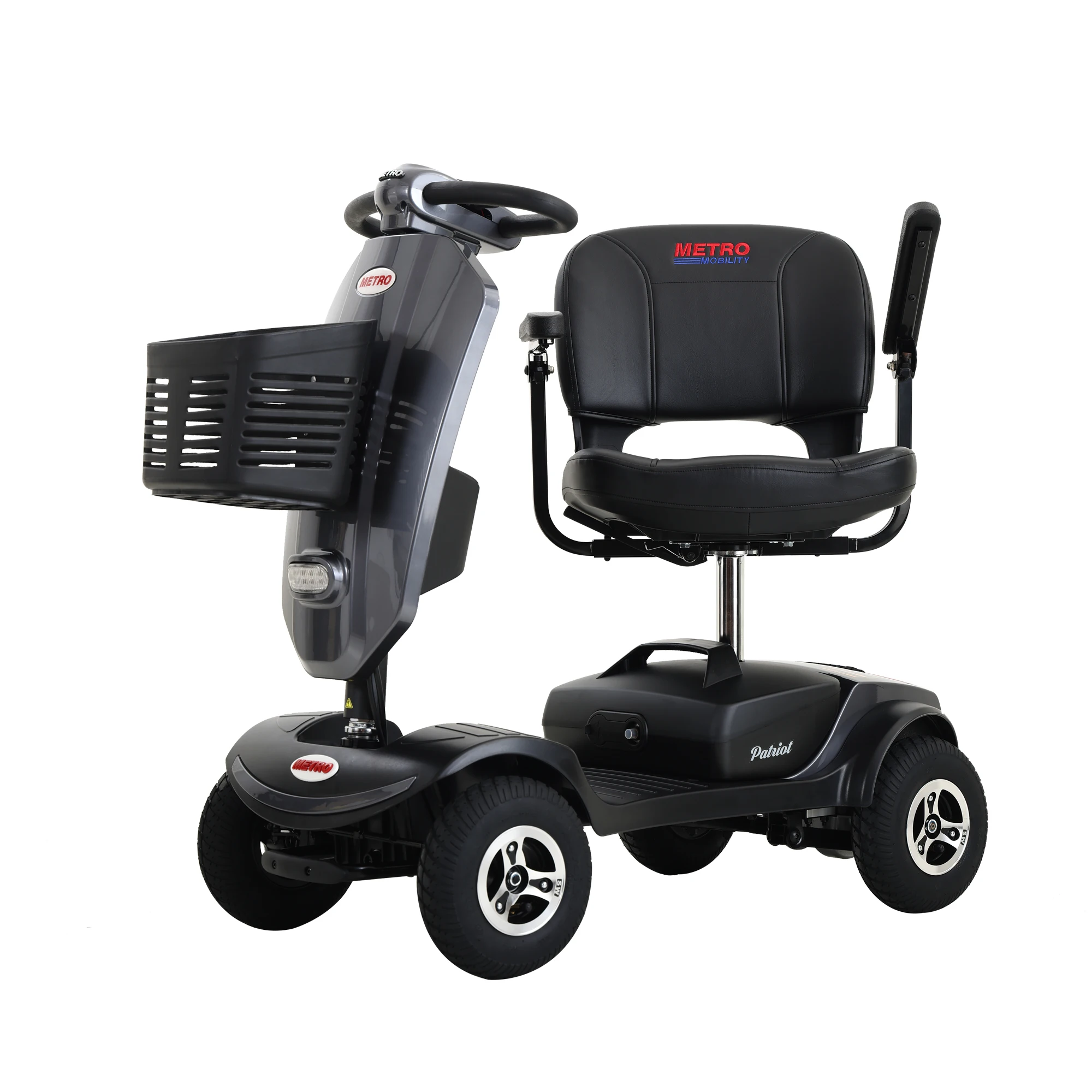 Compact Mobility Scooter with Cup Holders and 300W Motor, Four Wheels Mobility Scooter for Outdoor, Daily Travel