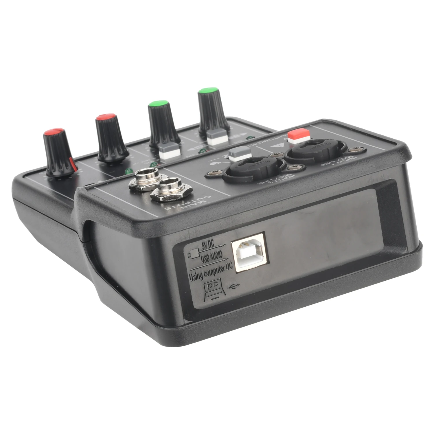 Professional Audio Interface Sound Card Computer Electric Guitar Live Recording Audio Equipment For Studio Singing Q12