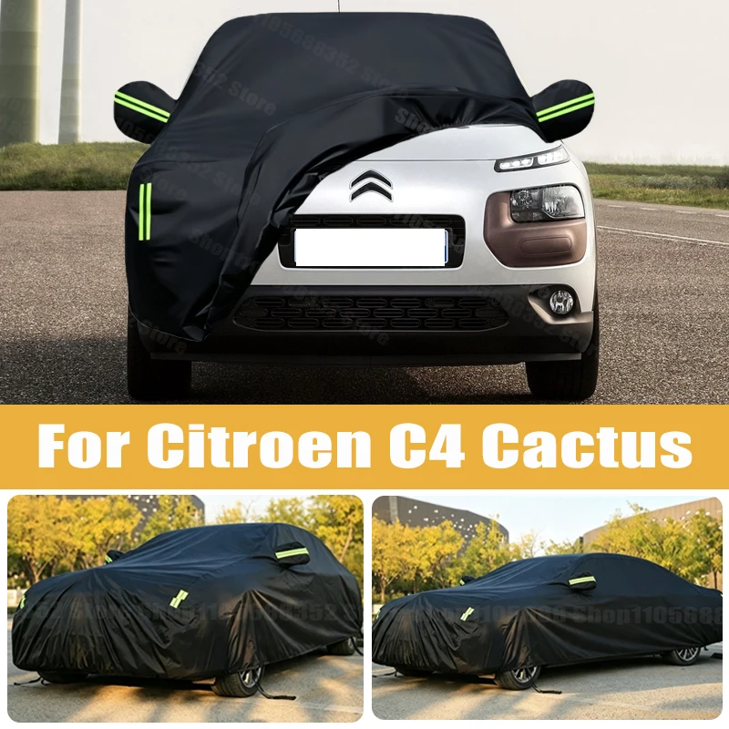 Car Cover Outdoor Protection Full Exterior Snow Cover Sunshade Dustproof Protection Cover Universal For Citroen C4 Cactus