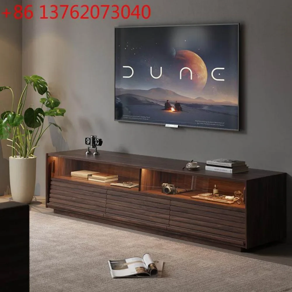 

Nordic solid wood furniture, black walnut TV cabinet, living room locker