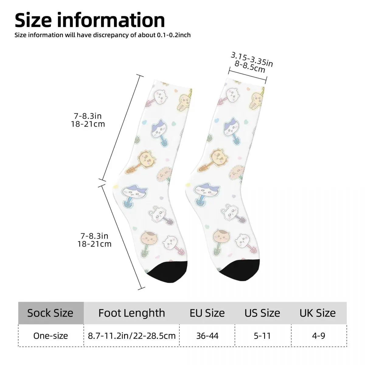 Chiikawa Socks Autumn Stockings Fashion Adults Men Soft Socks Graphic Climbing Non Skid Socks