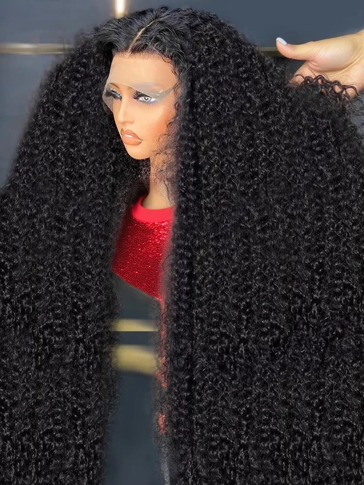 

46-дюймовый прозрачный HD-парик с глубокой волной 13x4 13x6, фронтальный парик с кружевной основой, кудрявые парики из натуральных волос 7x5, готовый к использованию безклеевой парик 300% плотности