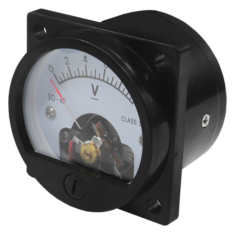 Square 45*45mm DC 10V 15V 20V 25V 30V 50V 100V SO45 Pointer Type Voltage Analog Meter