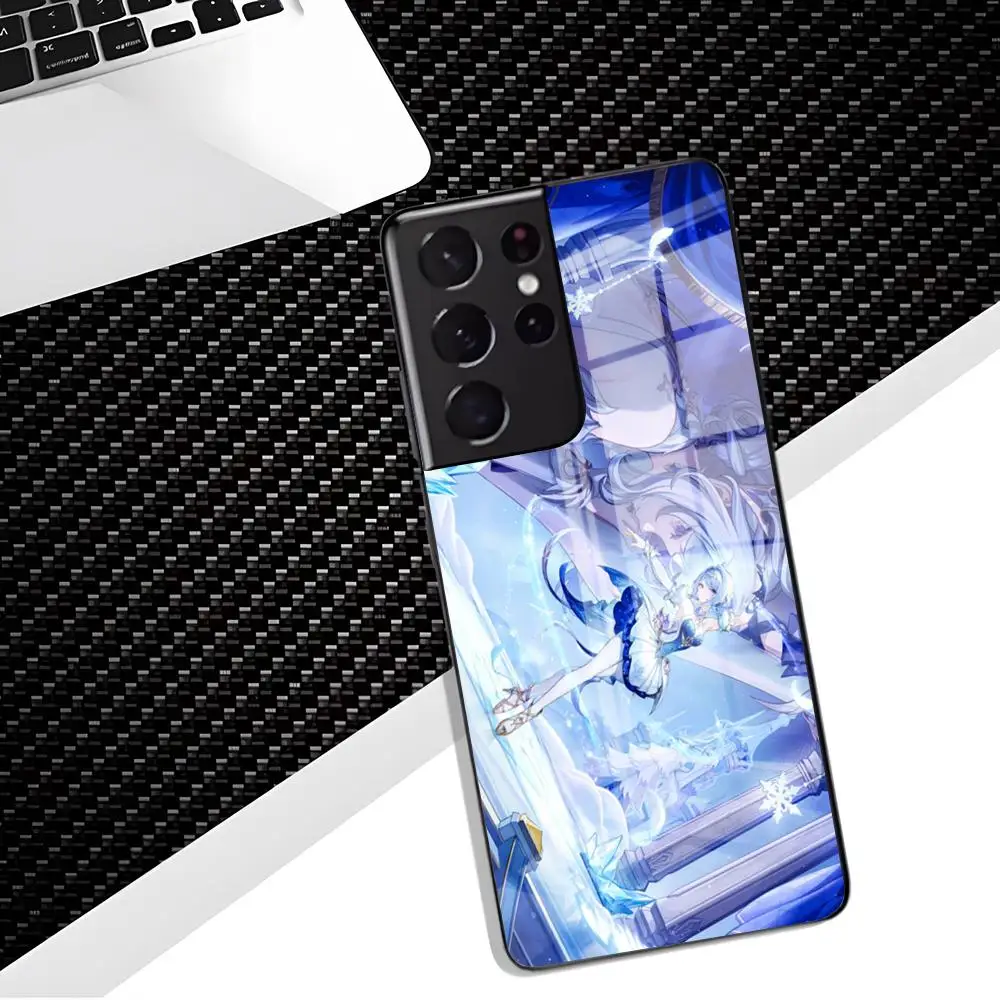 Genshin Impact Odette Phone Case For Samsung S26 S25 Edge S24 S23 S22 Ultra Plus Fe A57 A37 A17 A27 5G Glass Cover