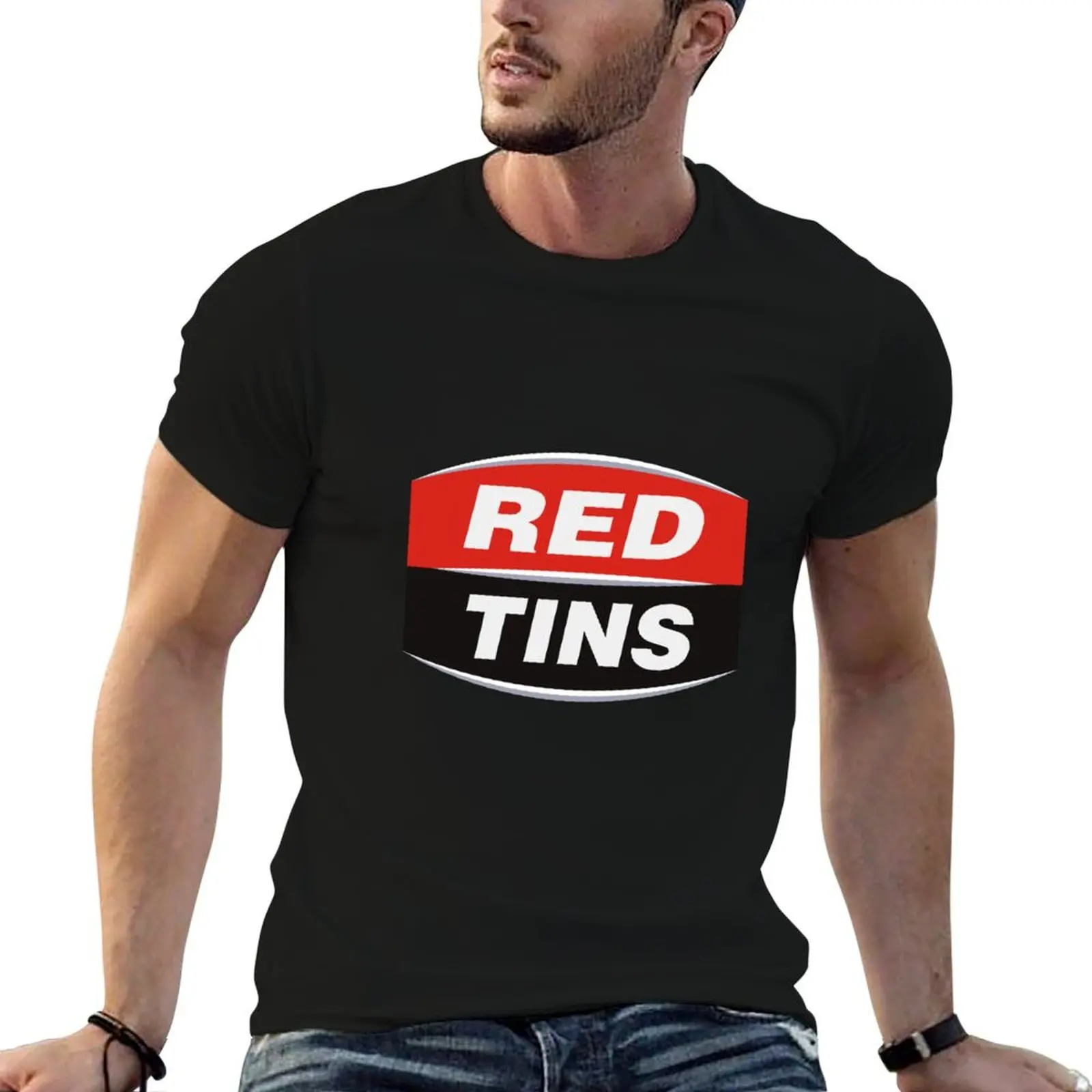 Red Tins T-Shirt aesthetic clothes anime t shirts heavyweight t shirts for men