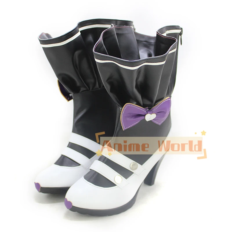 Jogo azul arquivo shirasu azusa cosplay sapatos halloween mulher sapatos feitos sob encomenda
