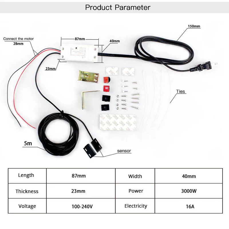 Tuya Wifi Smart Door Opener Controller Tuya App Voice Time Control Remote Garage Door Switch Controller For Home