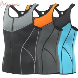 Men Body Shaper Waist Trainer Vest  Abdomen Reducer Sweat Sauna Tank Fitness Compression Undershirt Shapewear Fat Burner Tops