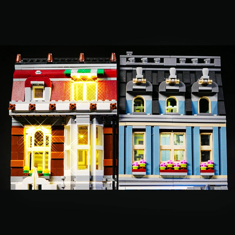 Zestaw DIY LED 10218 Modułowy Budynok Uliczny Model Blokowy Pilot Zdalnego Sterowania Oświetlenie Akcesoria Tylko Światła Prezent