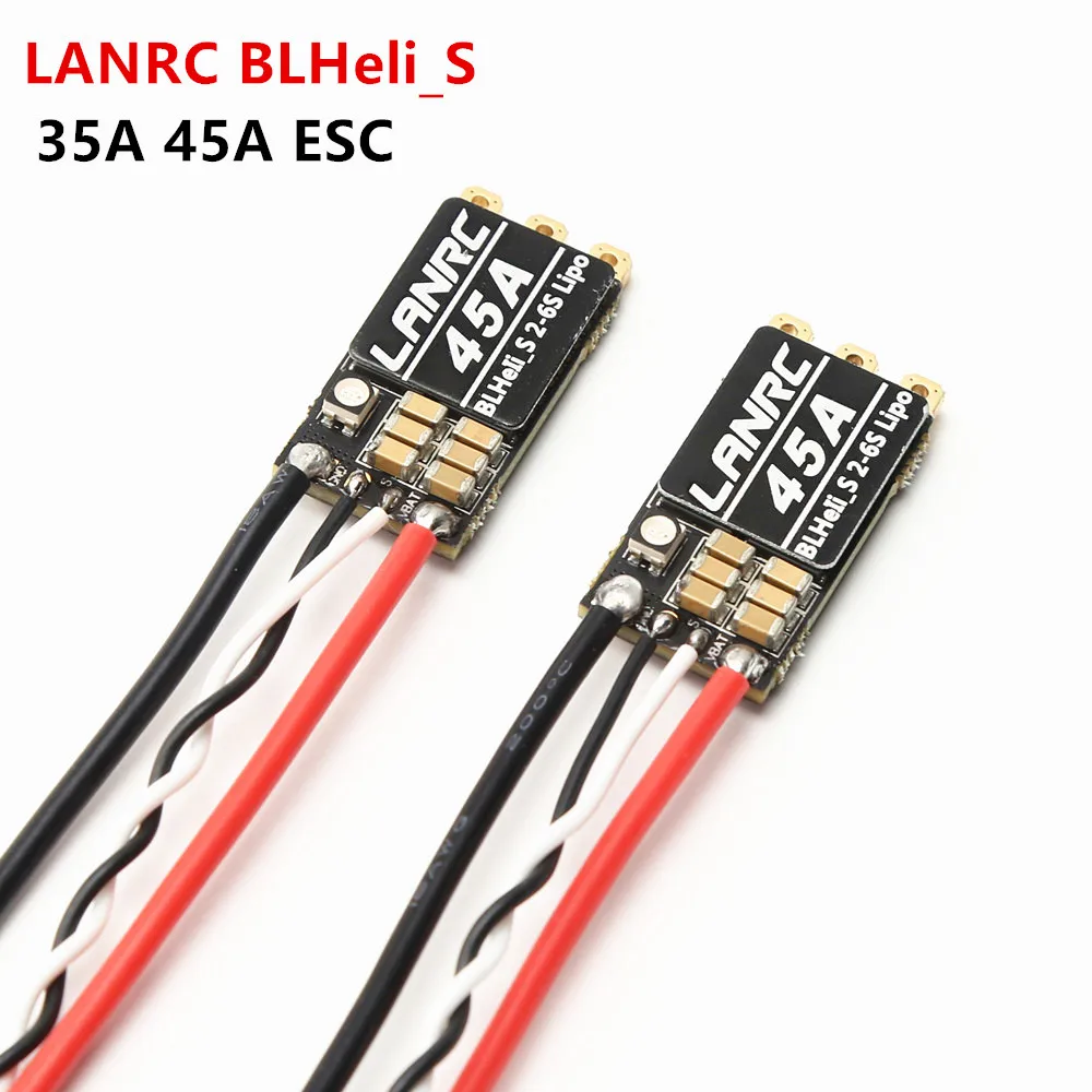 35A/45A BLHeli_S 2-6S Lipo LANRC ESC Built-in Programmable RGB LED D-Shot 150/300/600 ONESHOT125 For QAV RC FPV Quadcopter