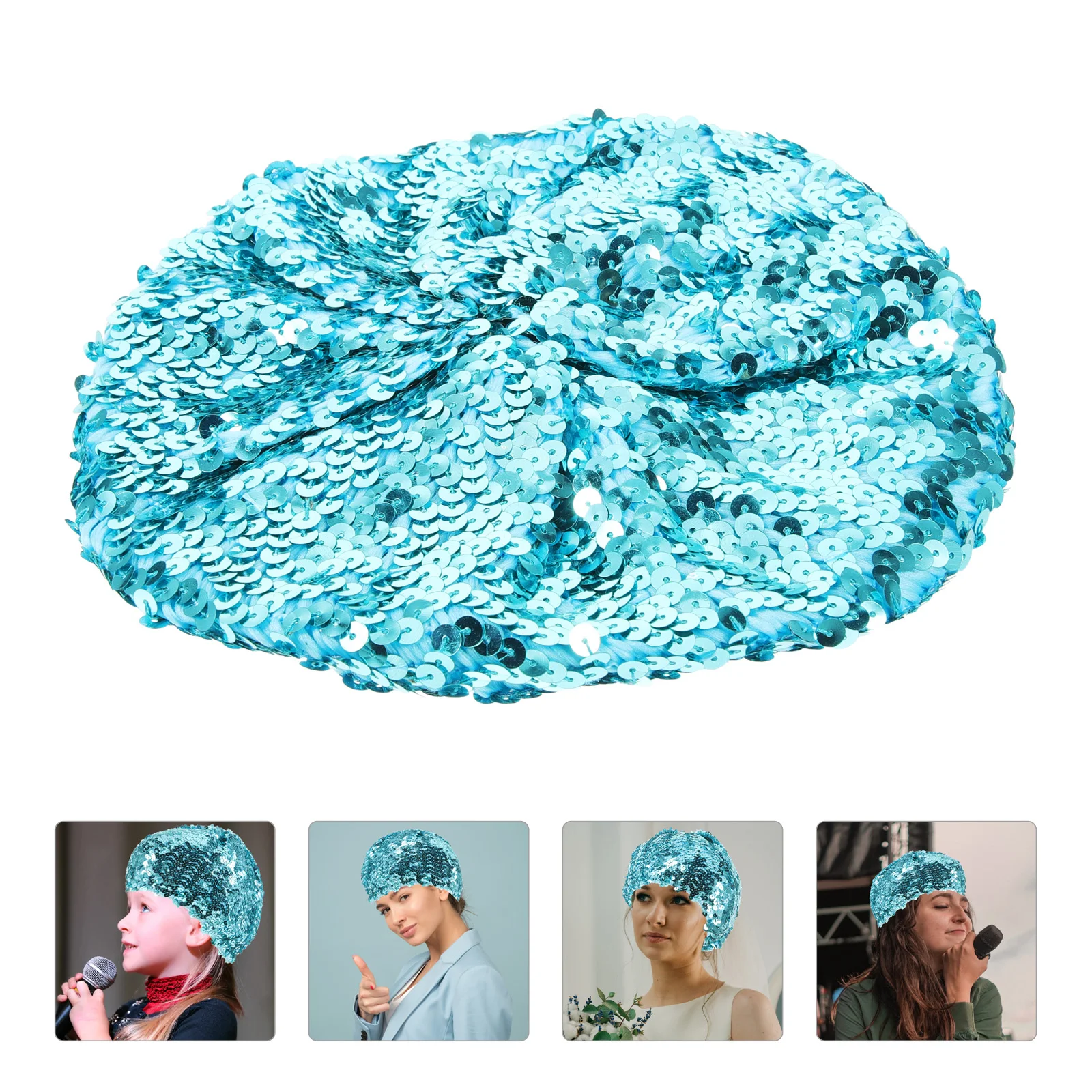 

Sequin Beret Hats for Women Fashion Summer Cap Vintage Beanie Comfortable Long Term Wear Various Colors