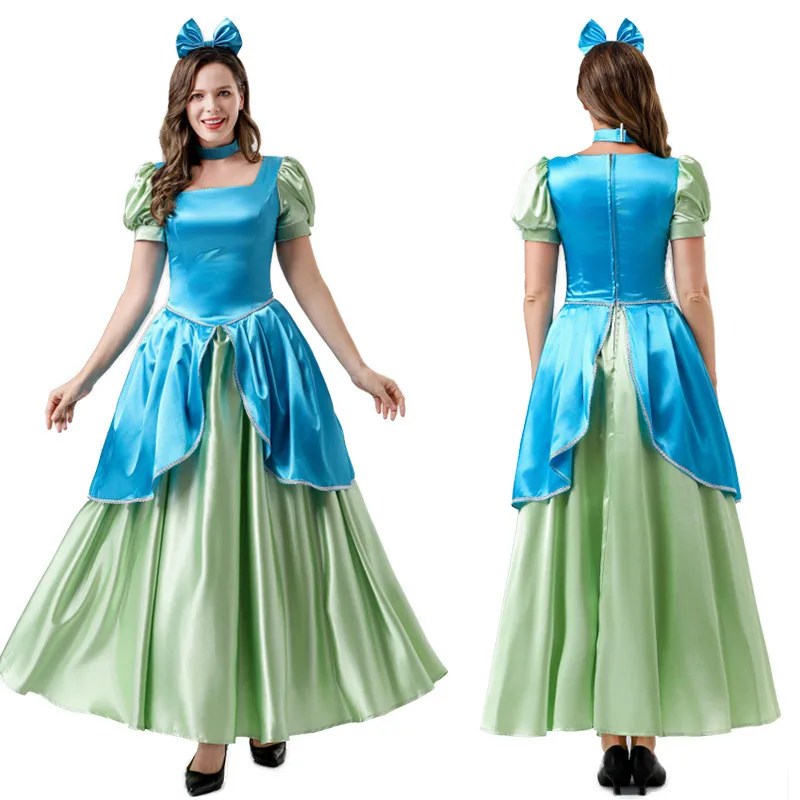 Traje de princesa rainha pêssego para mulheres, vestido rosa, roupa cosplay, vestido extravagante, festa de aniversário, carnaval, halloween, 3 cores