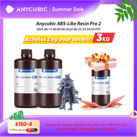 Anycubic ABS Like Pro 2 Resin 2 KG Rapid UV Curing 405nm Standard Photopolymer Resin ABS 3D Resin High Precision for LCD Printer