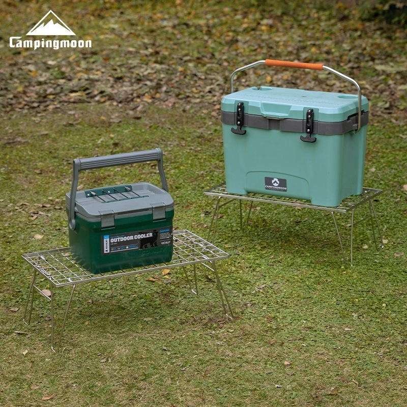 

CAMPINGMOON T-235A легкий стол для хранения из нержавеющей стали, многофункциональный портативный складной стол для пикника и кемпинга