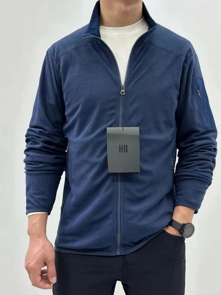 

Легкий двусторонний Fce Jaet, повседневный уличный мужской свободный крой, длинная застежка-молния све, теплый воротник-стойка, осенний Jaet