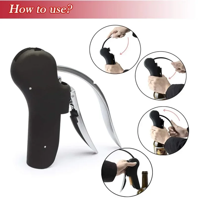 Fast Wine Bottle Opener Household Convenient Goose-shaped Zinc Alloy Wine Bottle Opener Easy To Carry Kitchen Gadgets